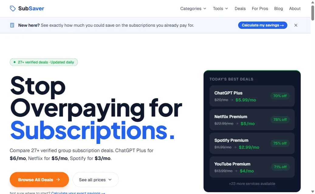 SubSaver