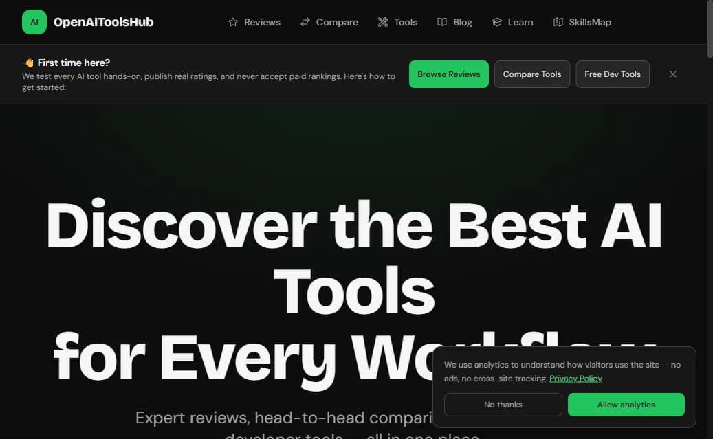 OpenAI Tools Hub Screenshot