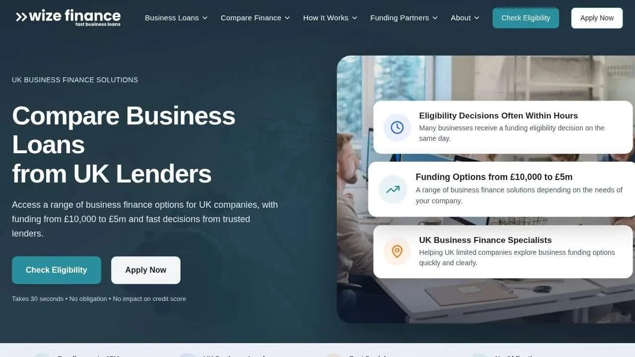 Wize Finance Eligibility Check