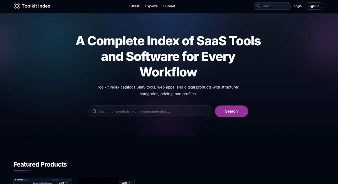 Toolkit Index