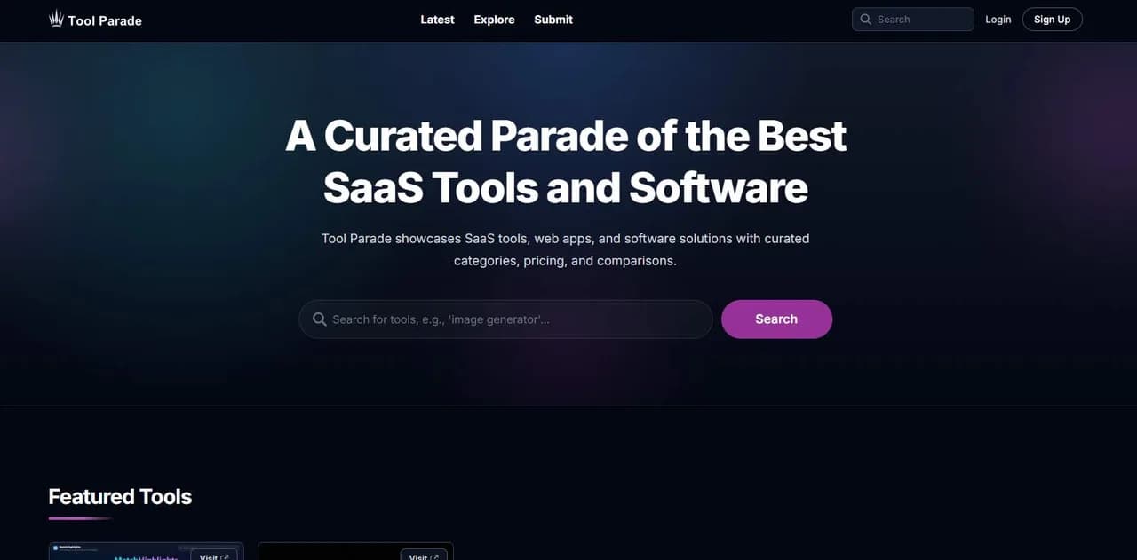 Tool Parade Screenshot