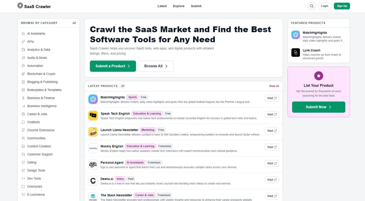 SaaS Crawler