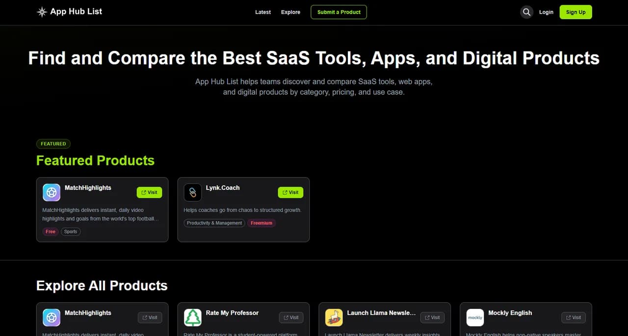 App Hub List