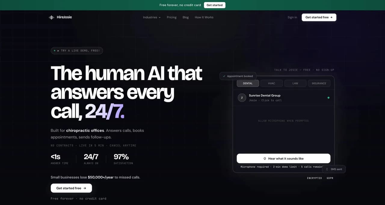 HireJosie Screenshot