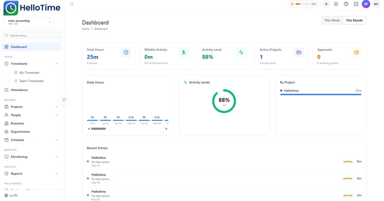 HelloTime Screenshot
