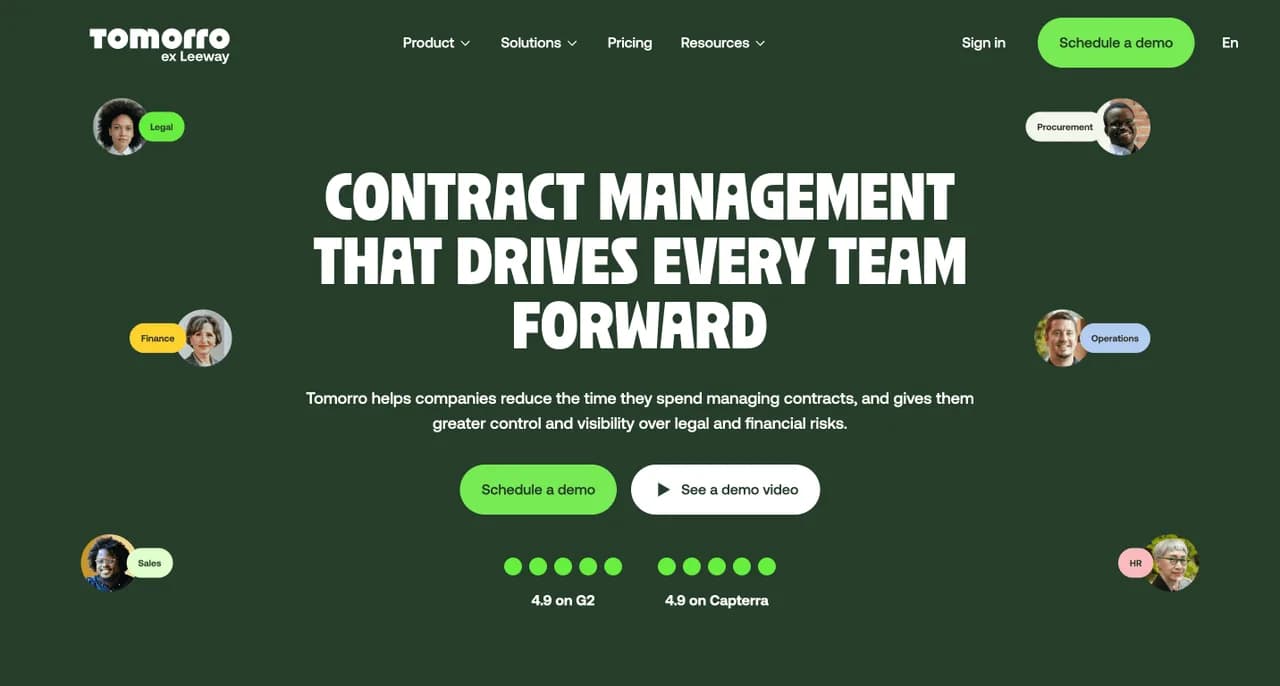 Tomorro - AI-Powered Contract Management Software