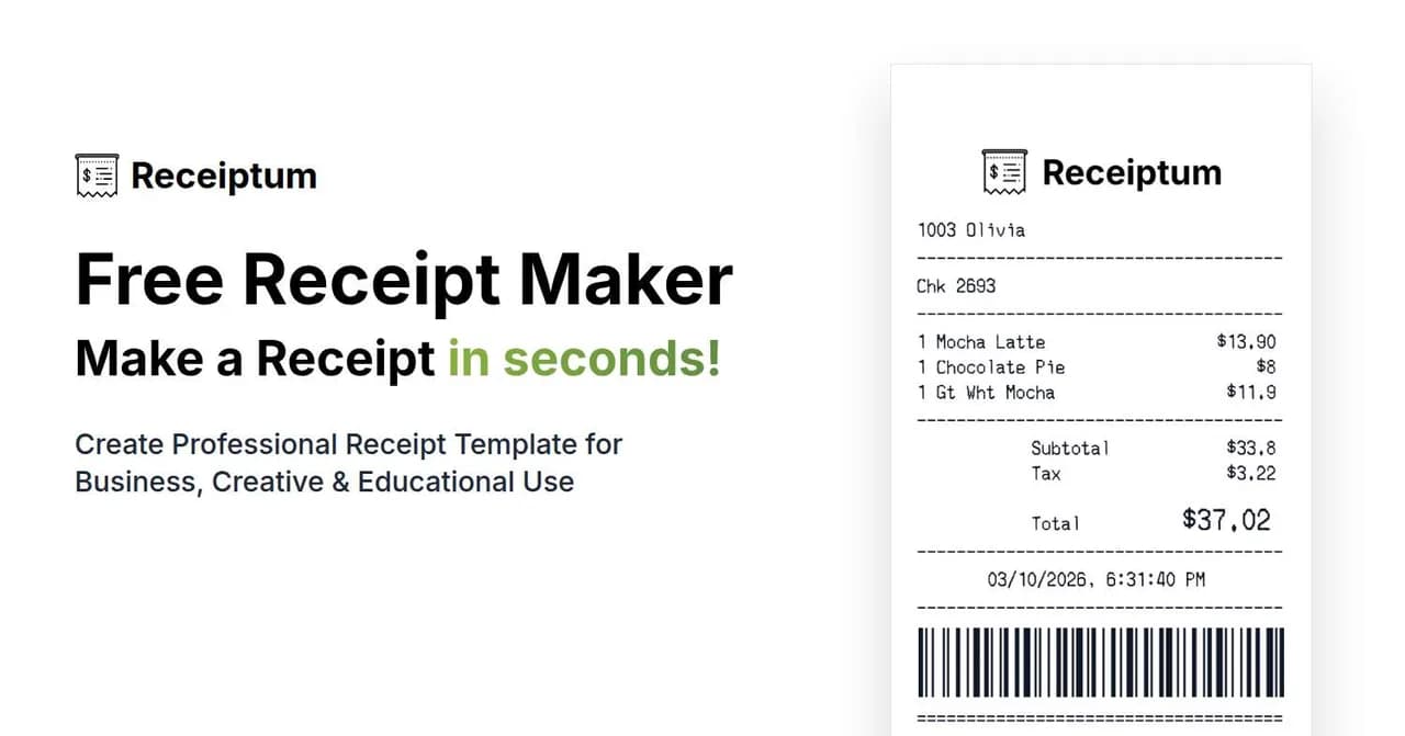 Receiptum Screenshot