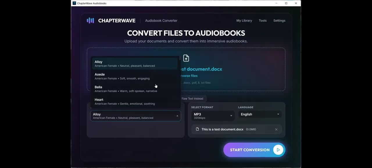 ChapterWave Screenshot