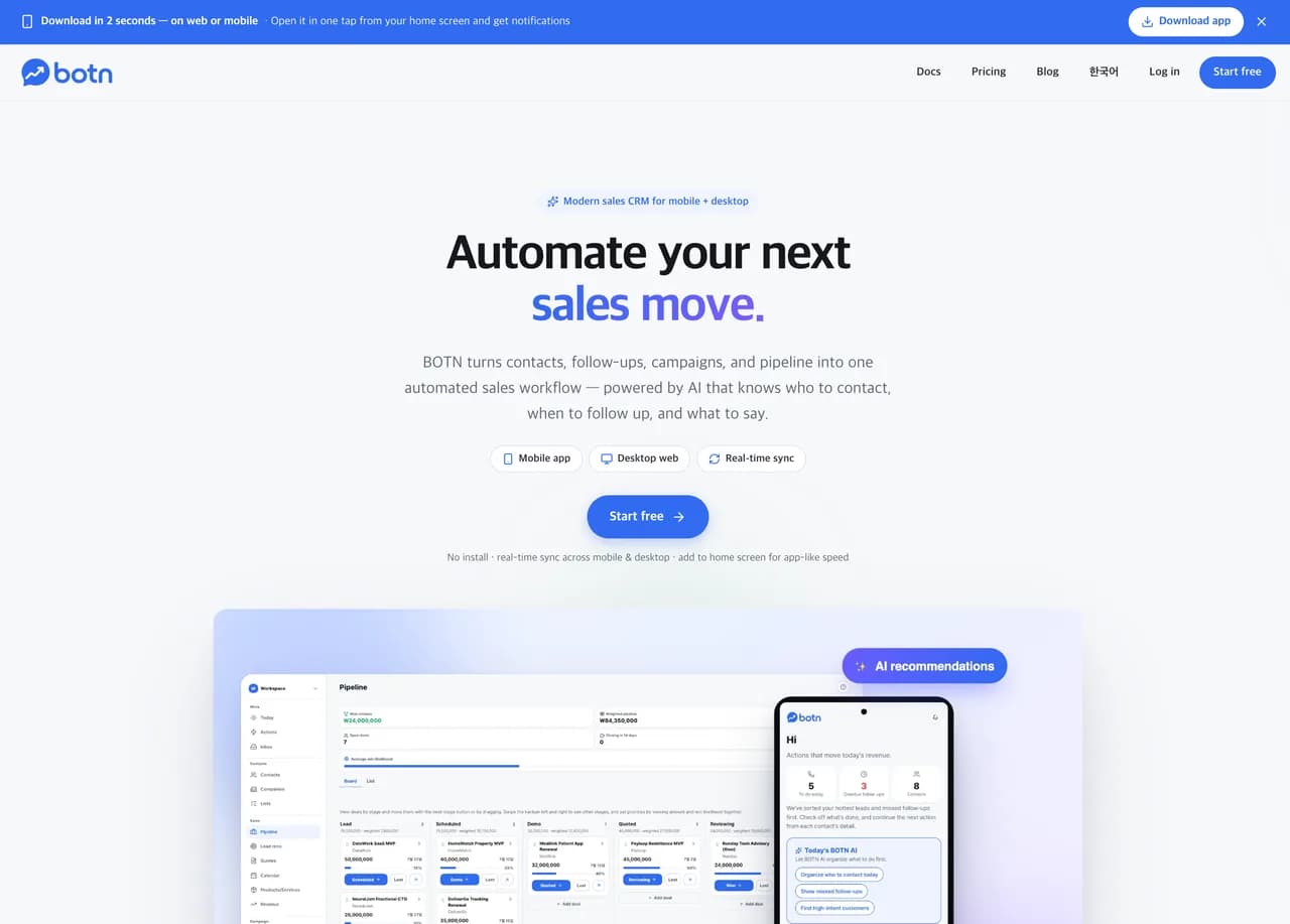 Botn - Modern Sales OS
