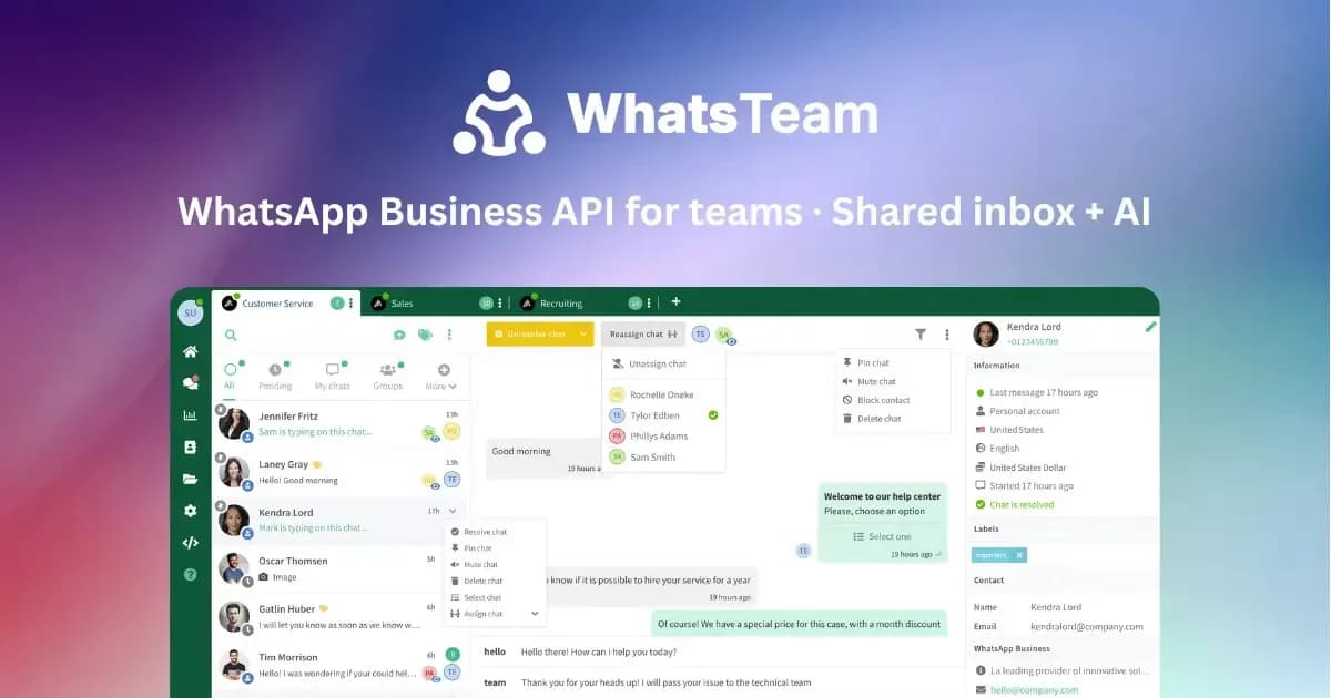 WhatsTeam Screenshot