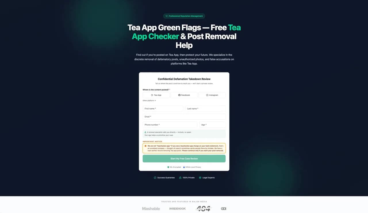 Free Tea App Checker