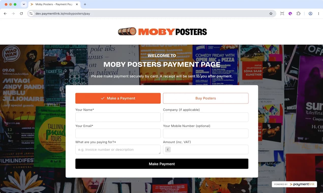 Payment Link  Screenshot