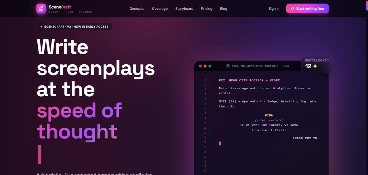 SceneCraft - AI