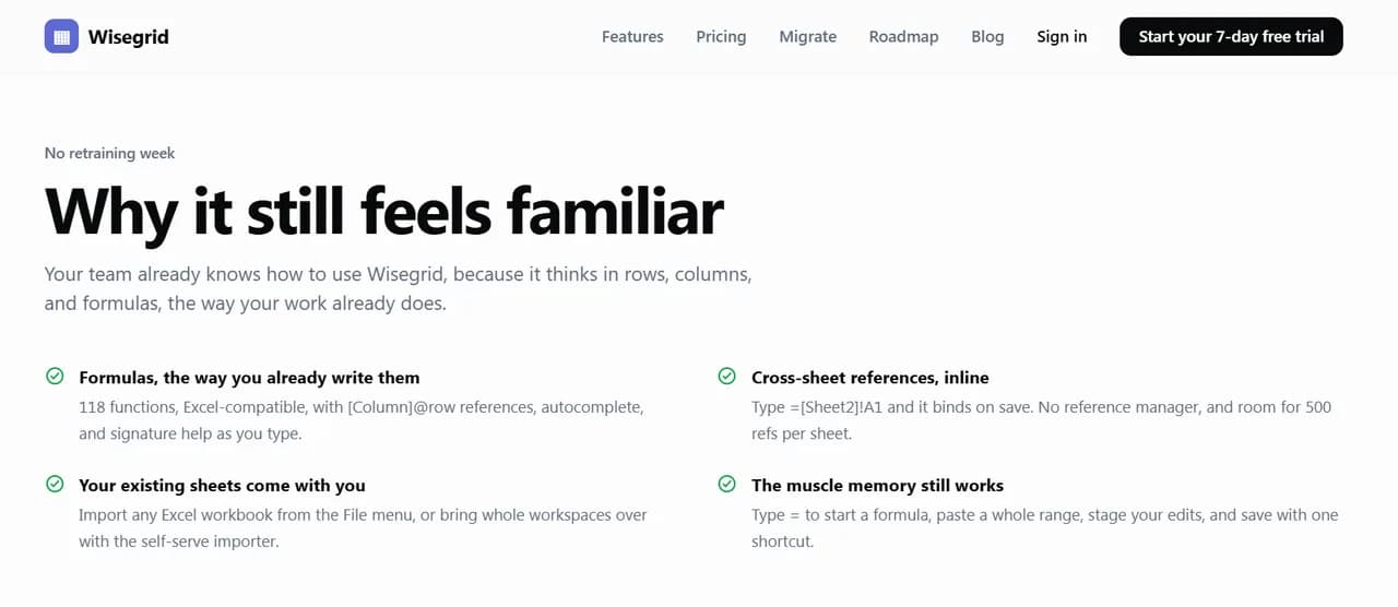 Wisegrid Screenshot