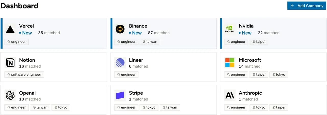 Job Beacon Screenshot