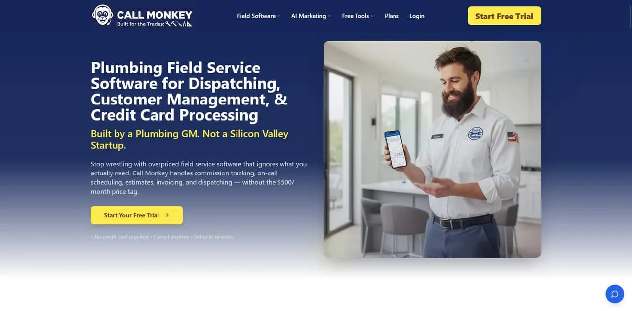 Call Monkey Home Service Software