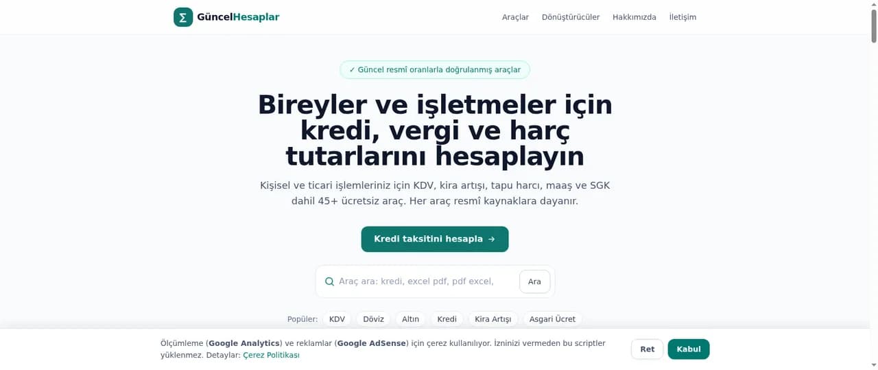 Güncel Hesaplar