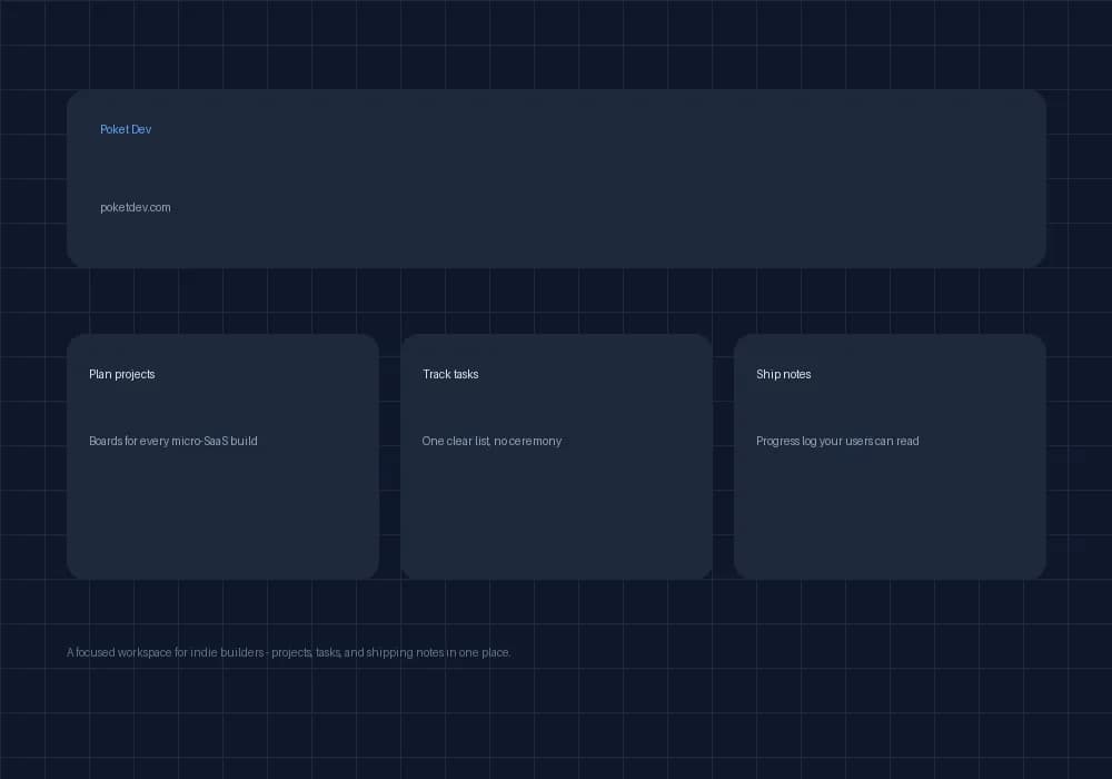Poket Dev Screenshot