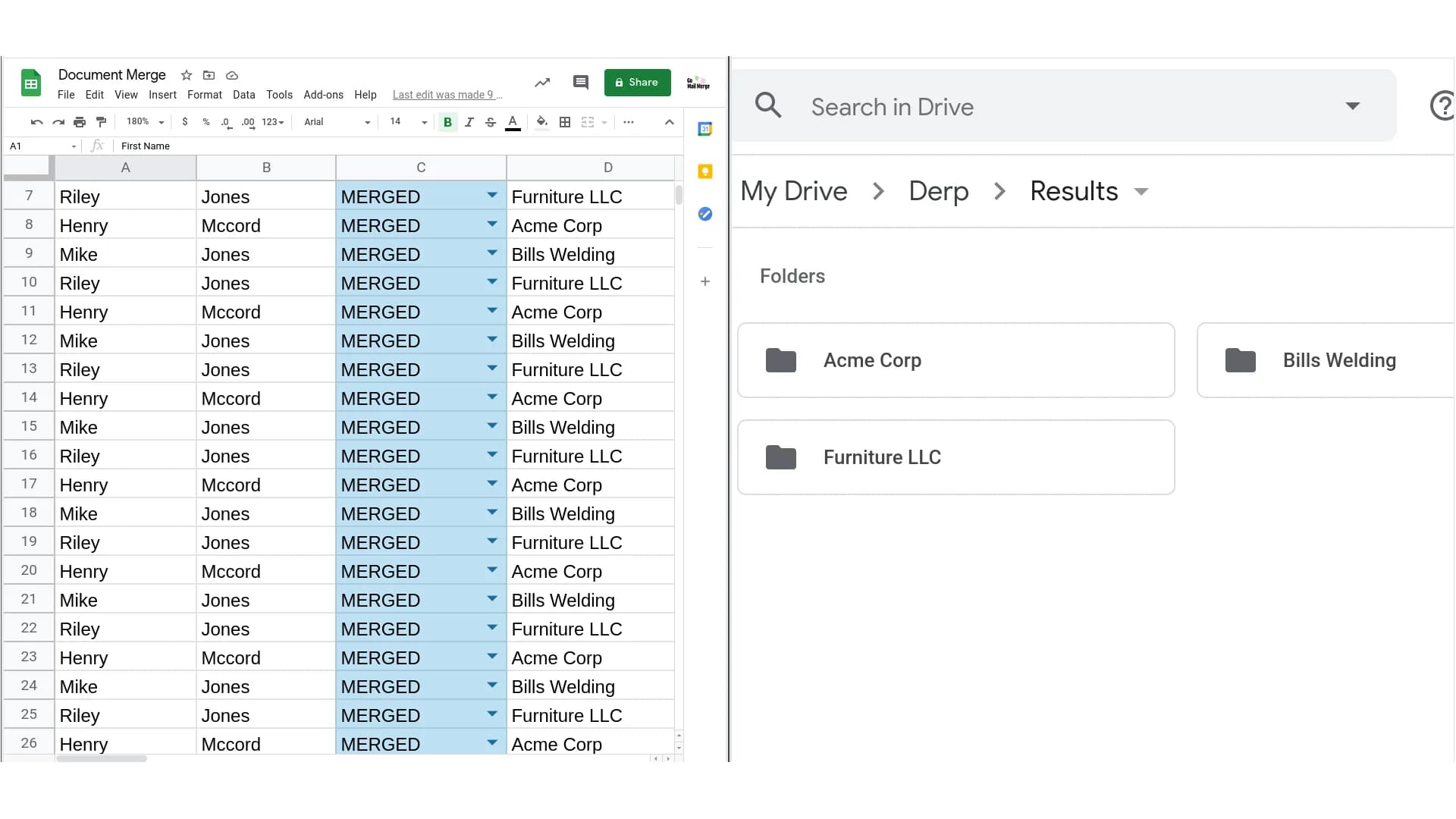 Go Document Merge