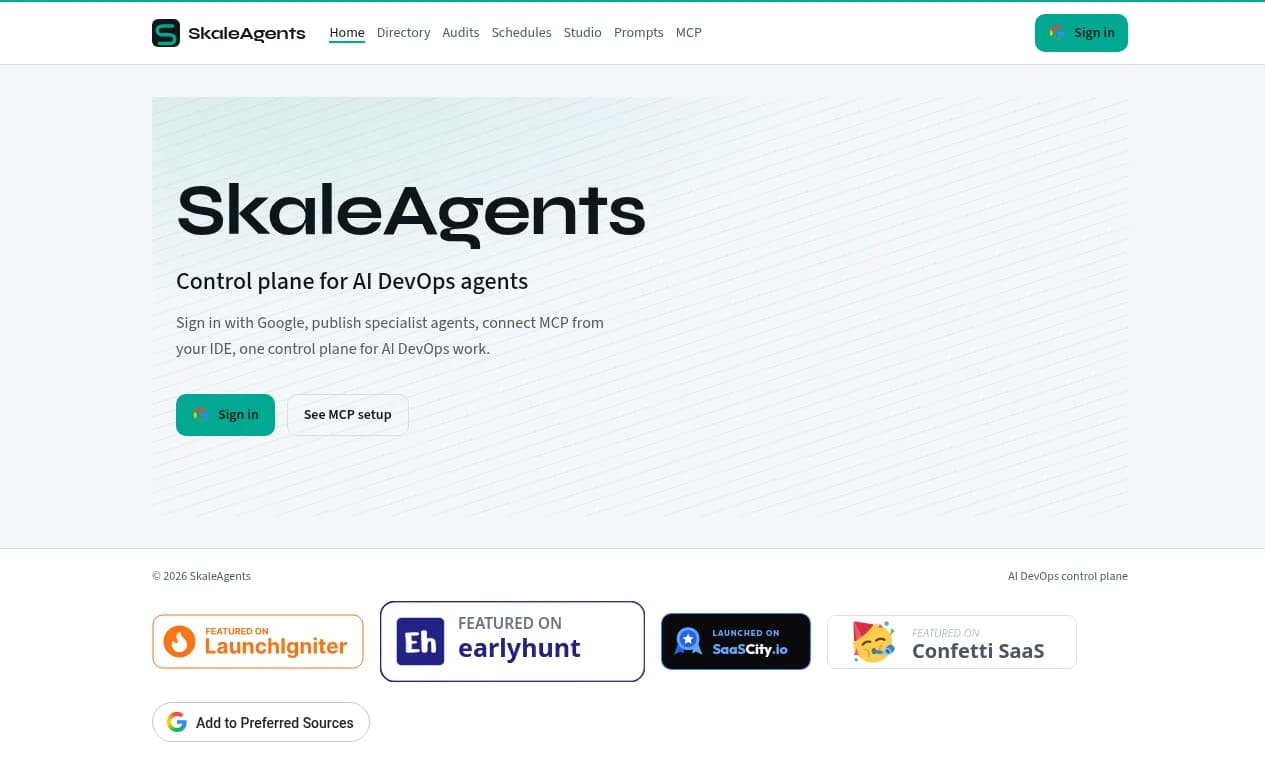 SkaleAgents Screenshot