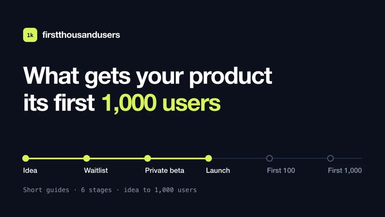 First 1,000 Users