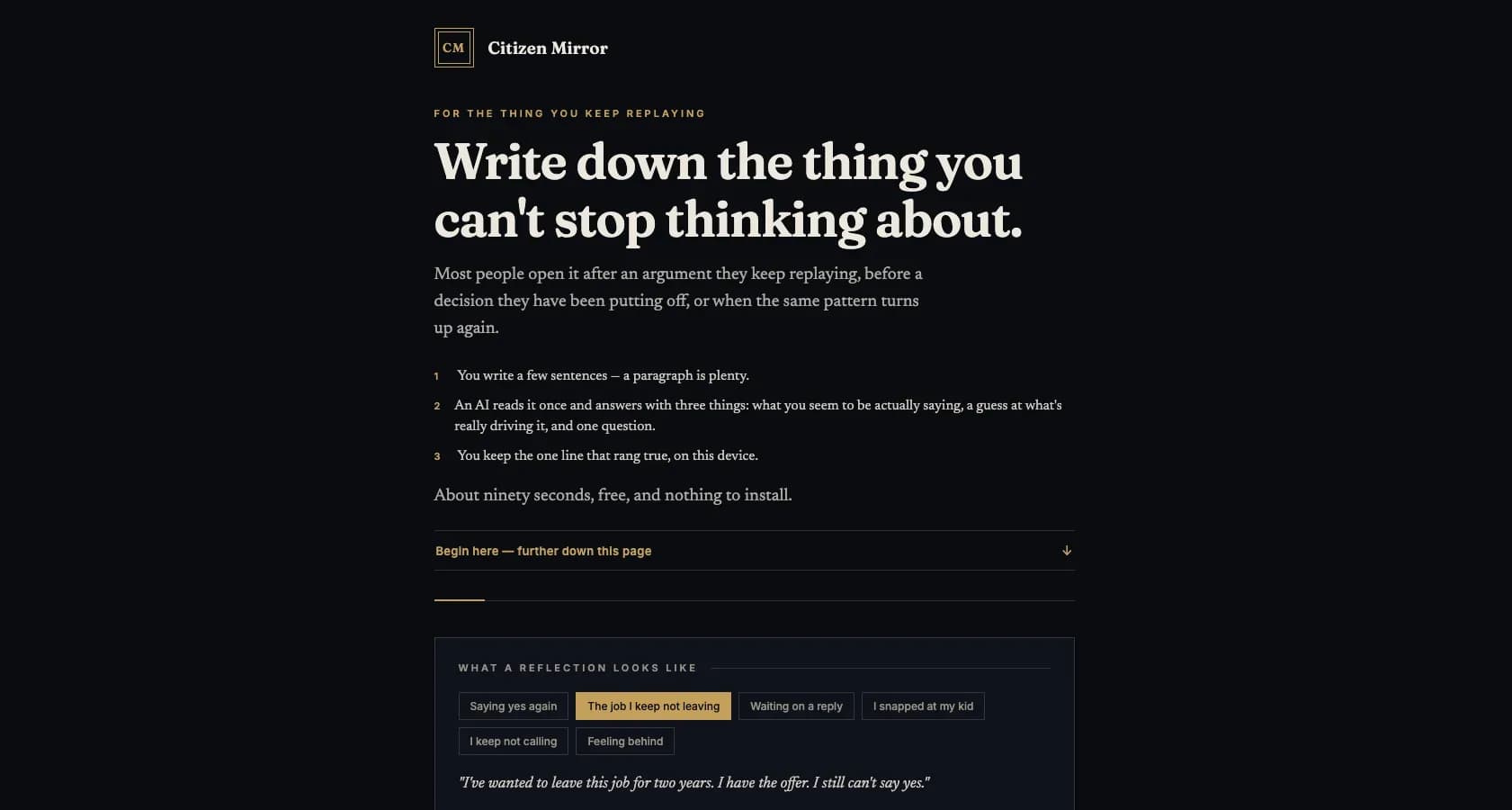 Citizen Mirror Screenshot