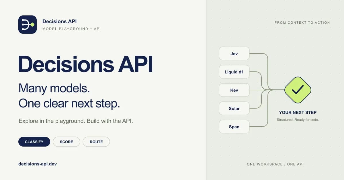 Decisions API