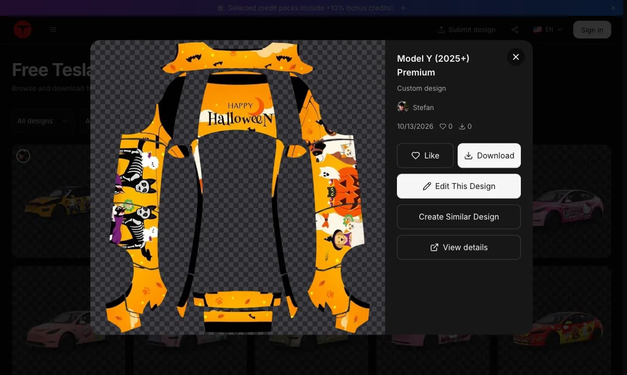 Tesla Wrap Pro Screenshot