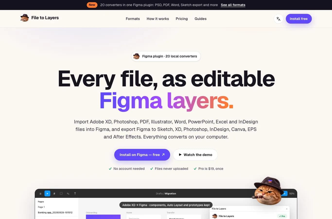 File to Layers Screenshot