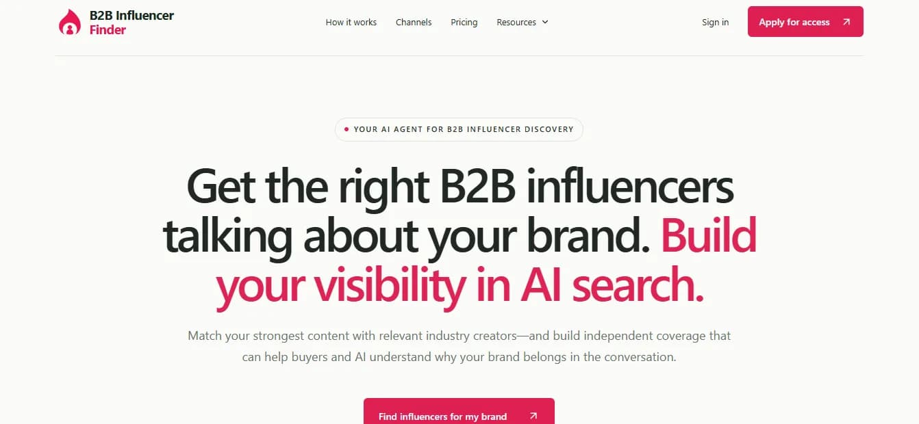 B2B Influencer Finder