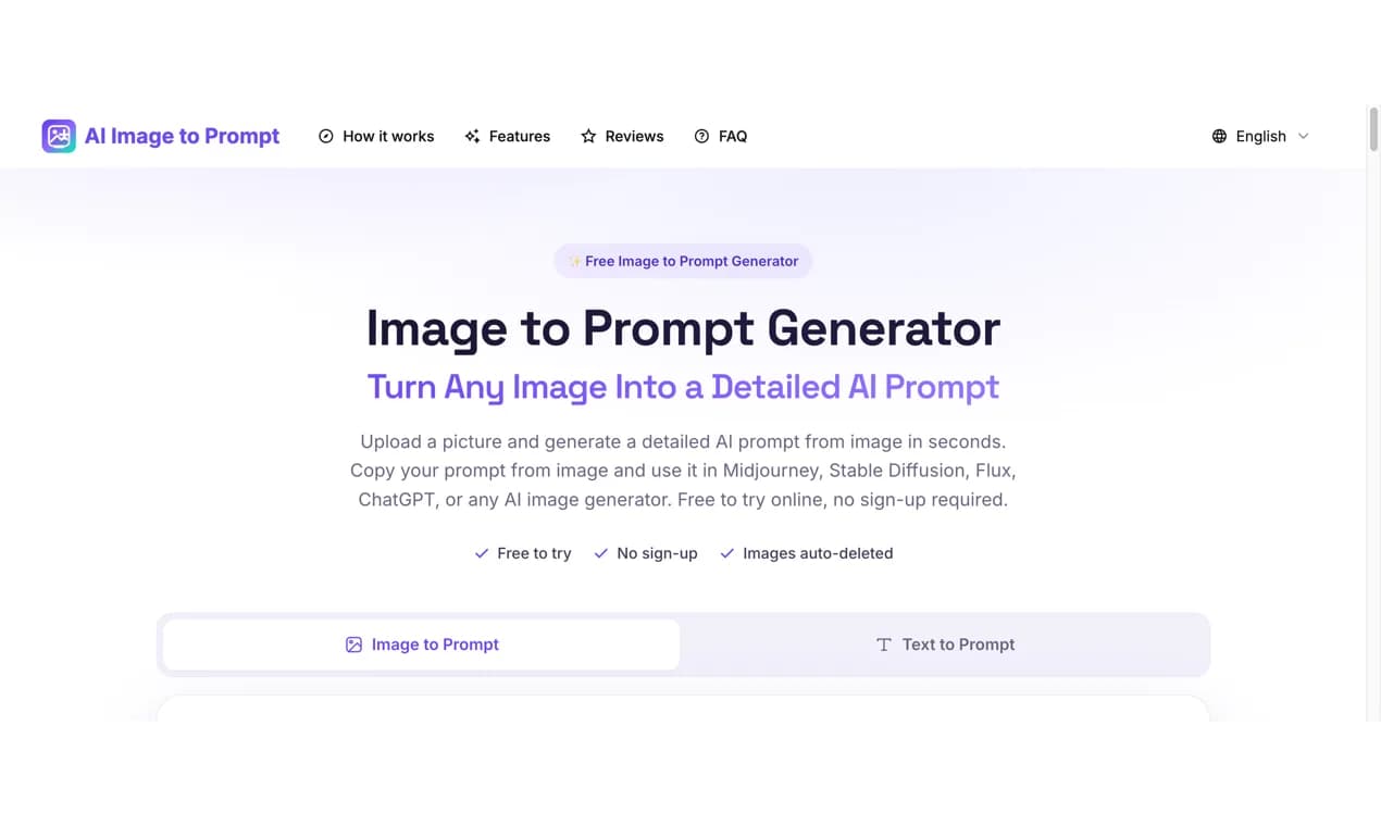 AI Image to Prompt Generator