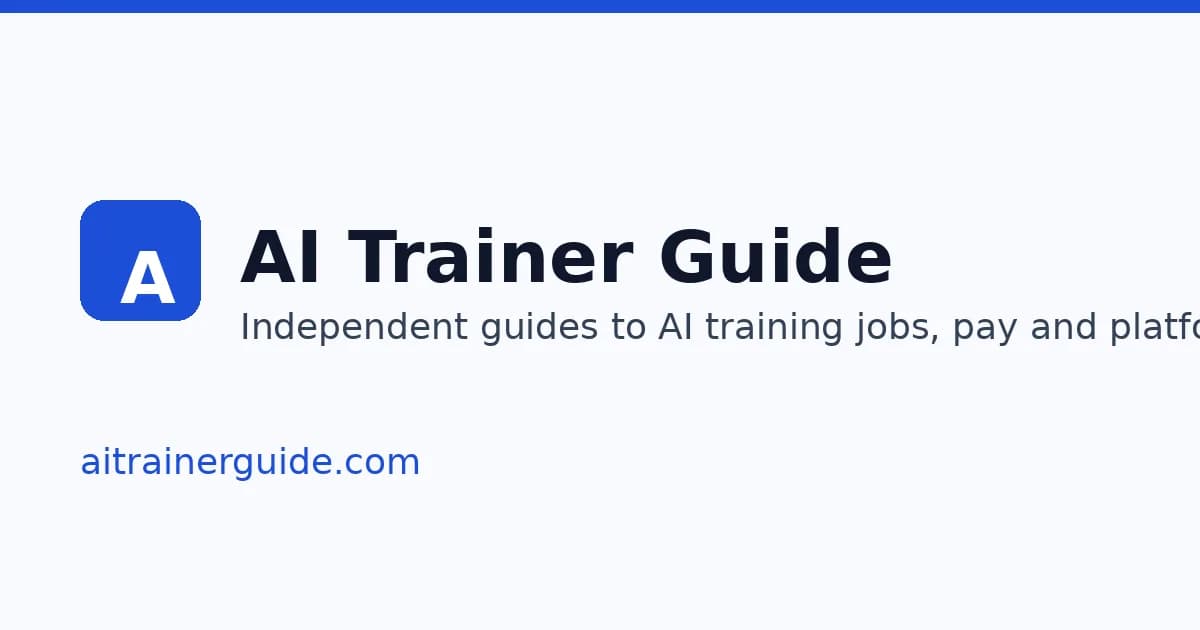 AI Trainer Guide Screenshot