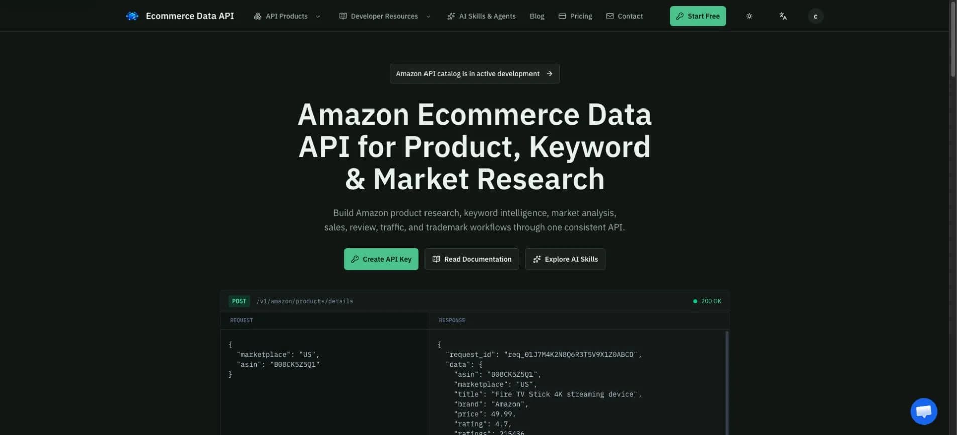 Ecommerce Data API