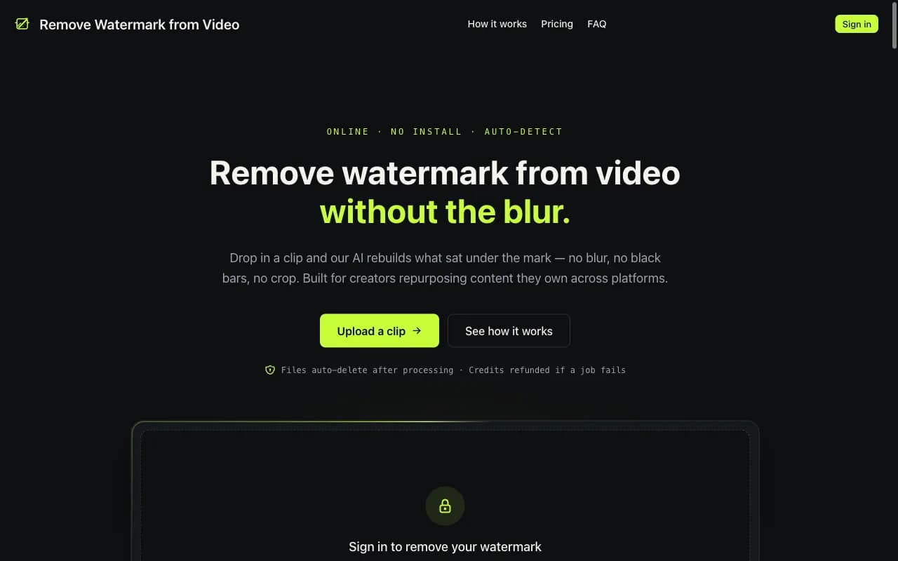 Remove Watermark from Video