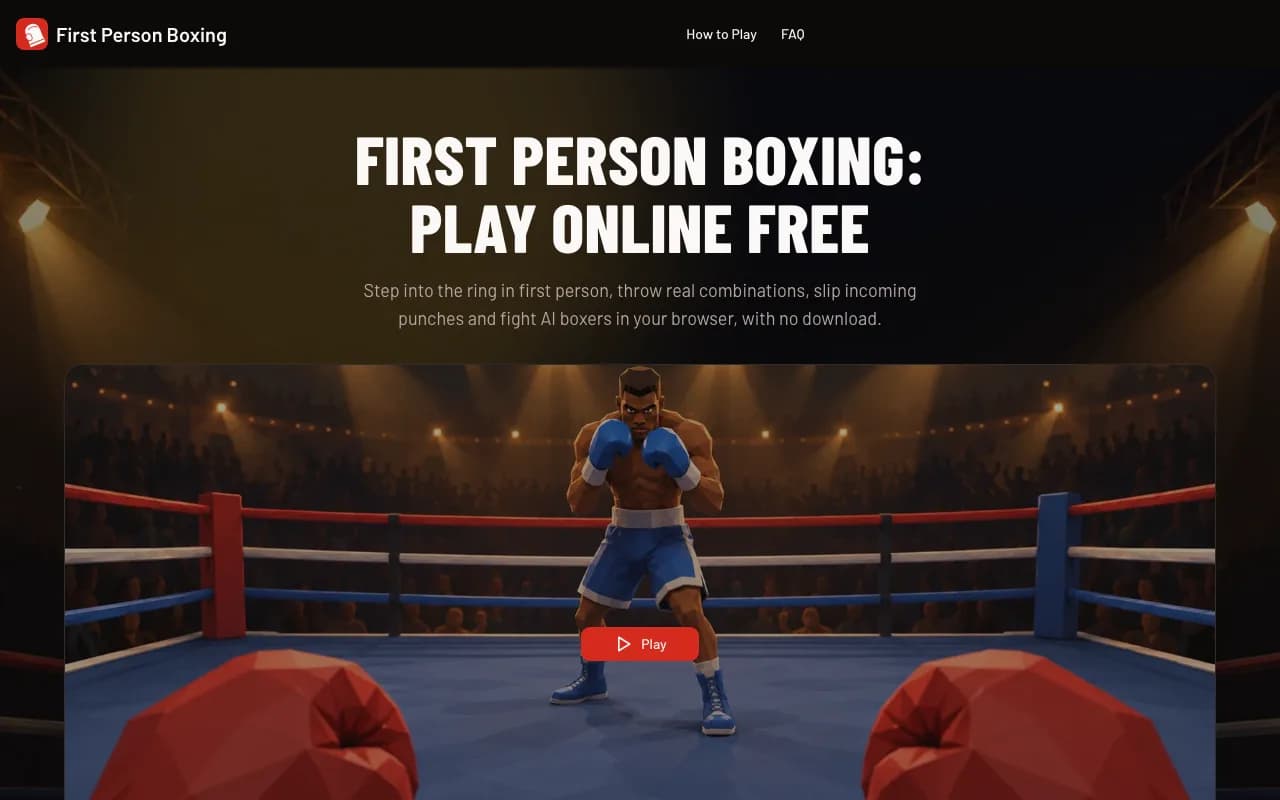 First Person Boxing Screenshot