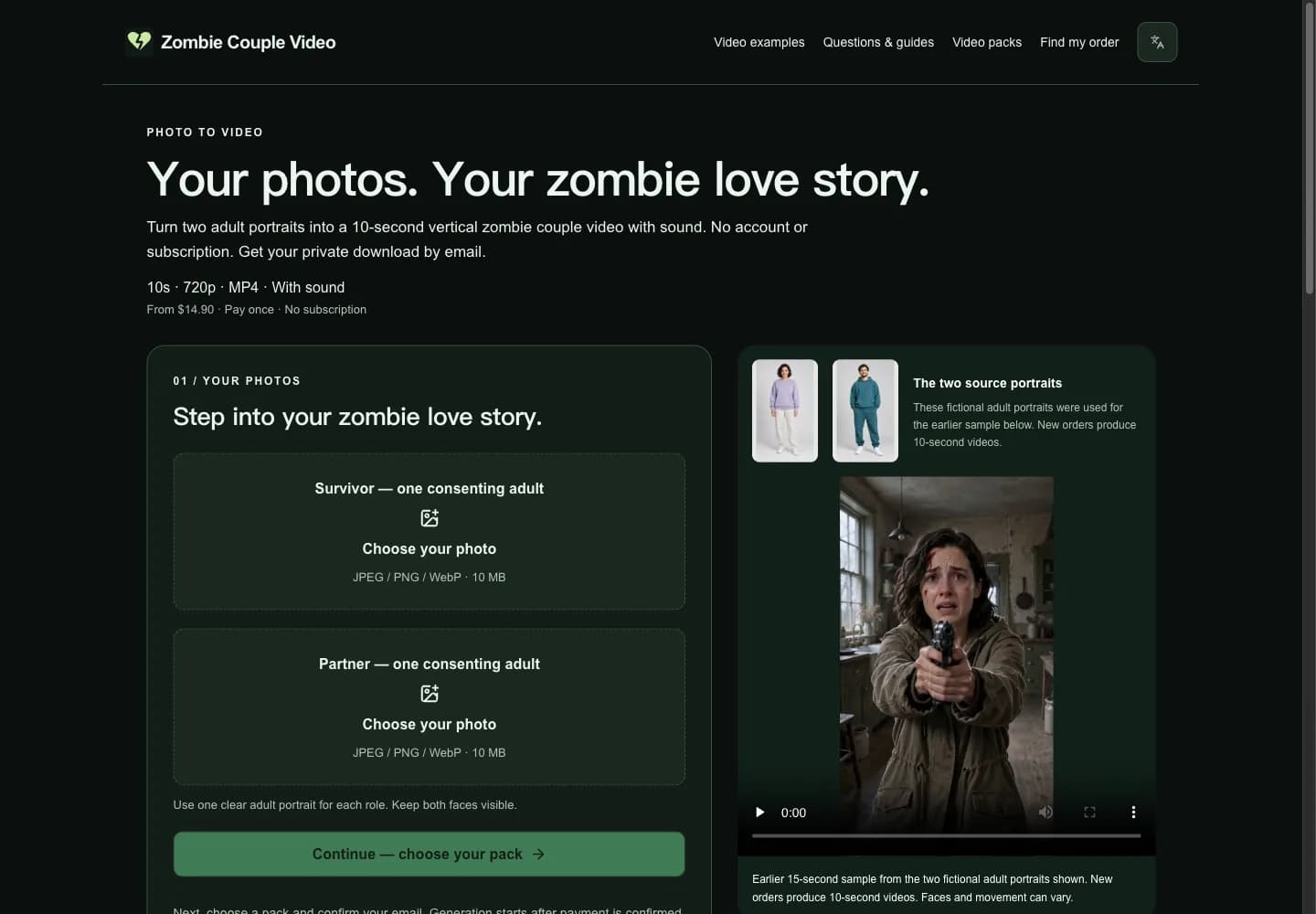 Zombie Couple Video Screenshot
