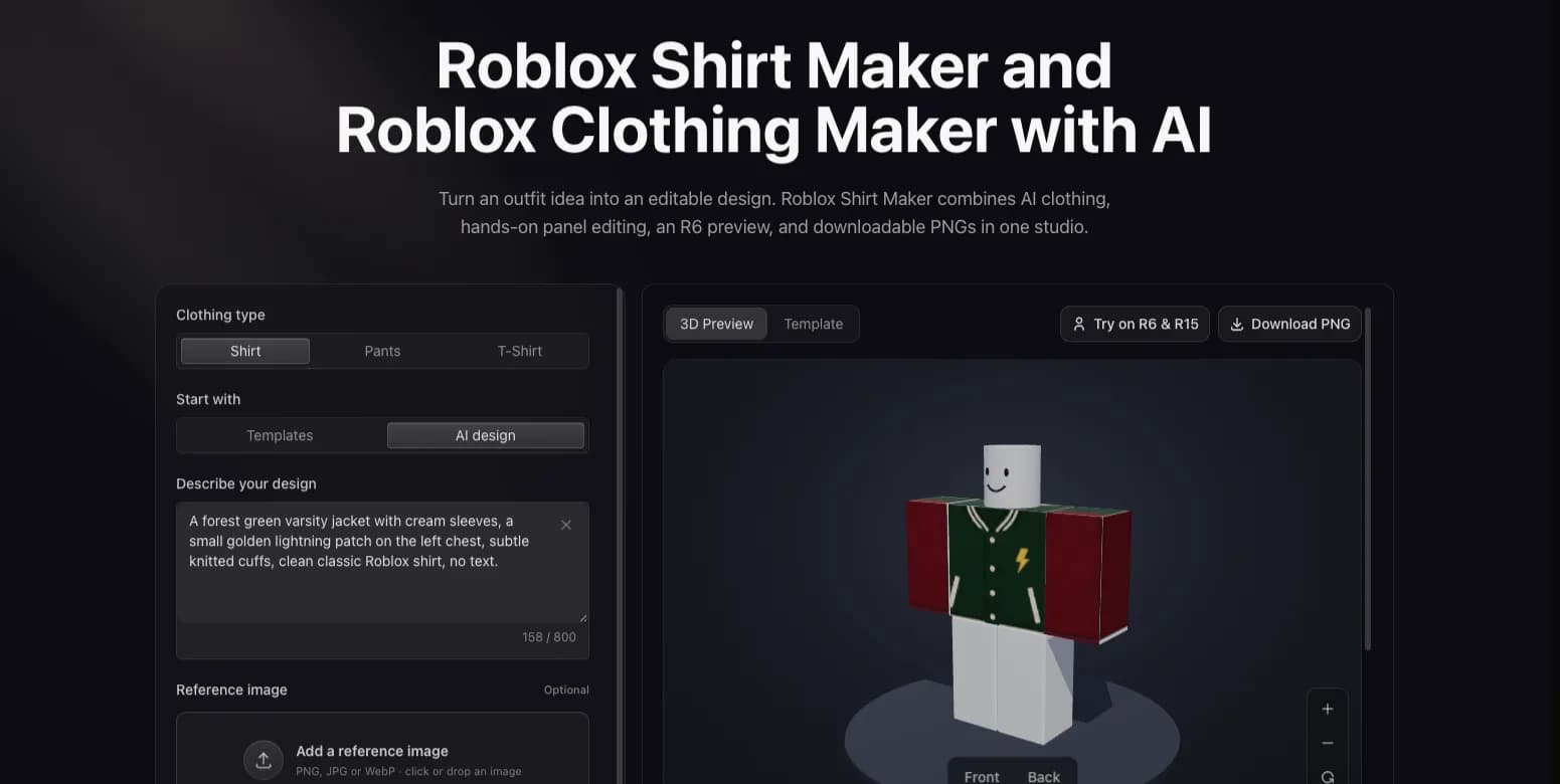 Roblox Shirt Maker Screenshot