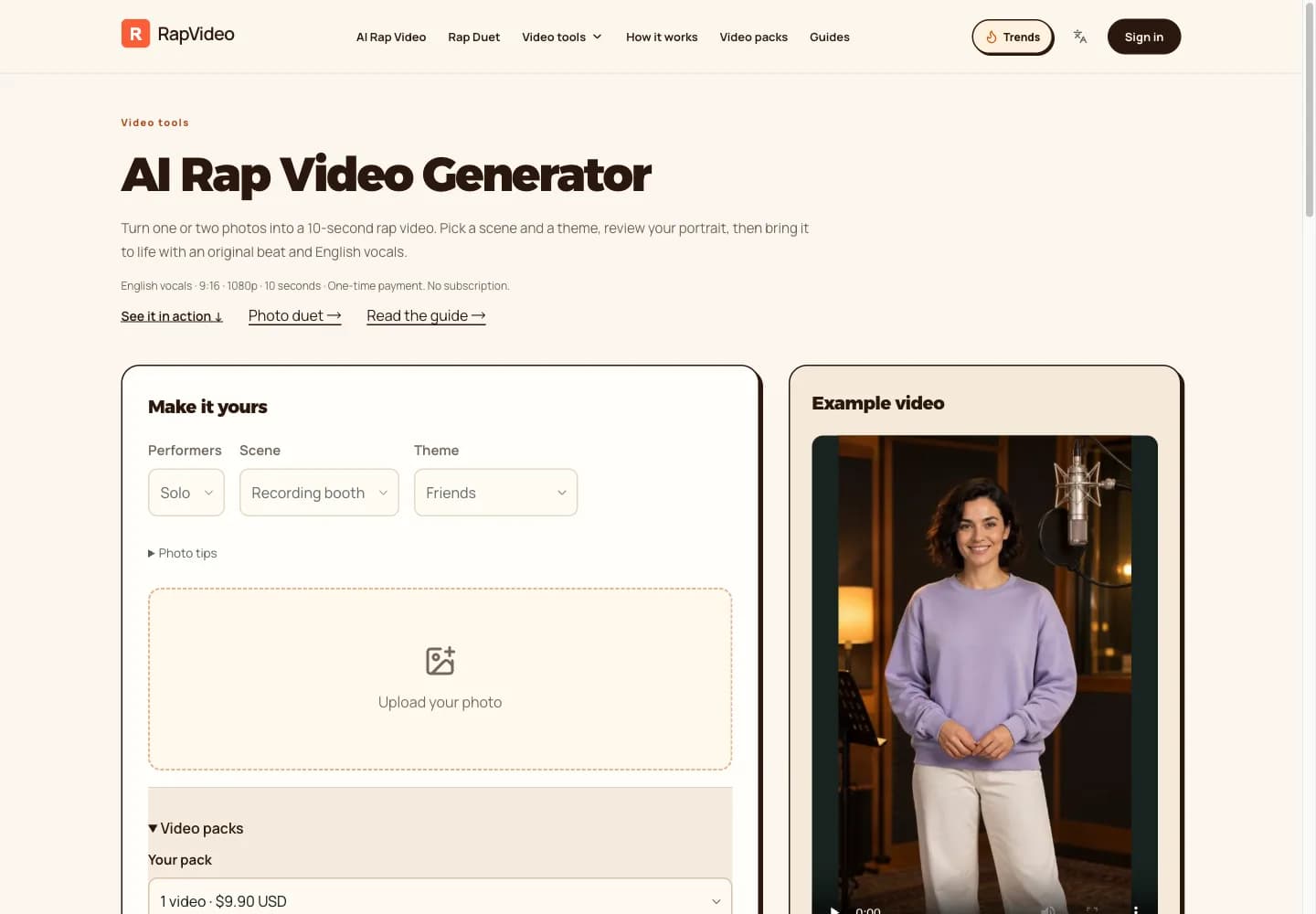 RapVideo Screenshot