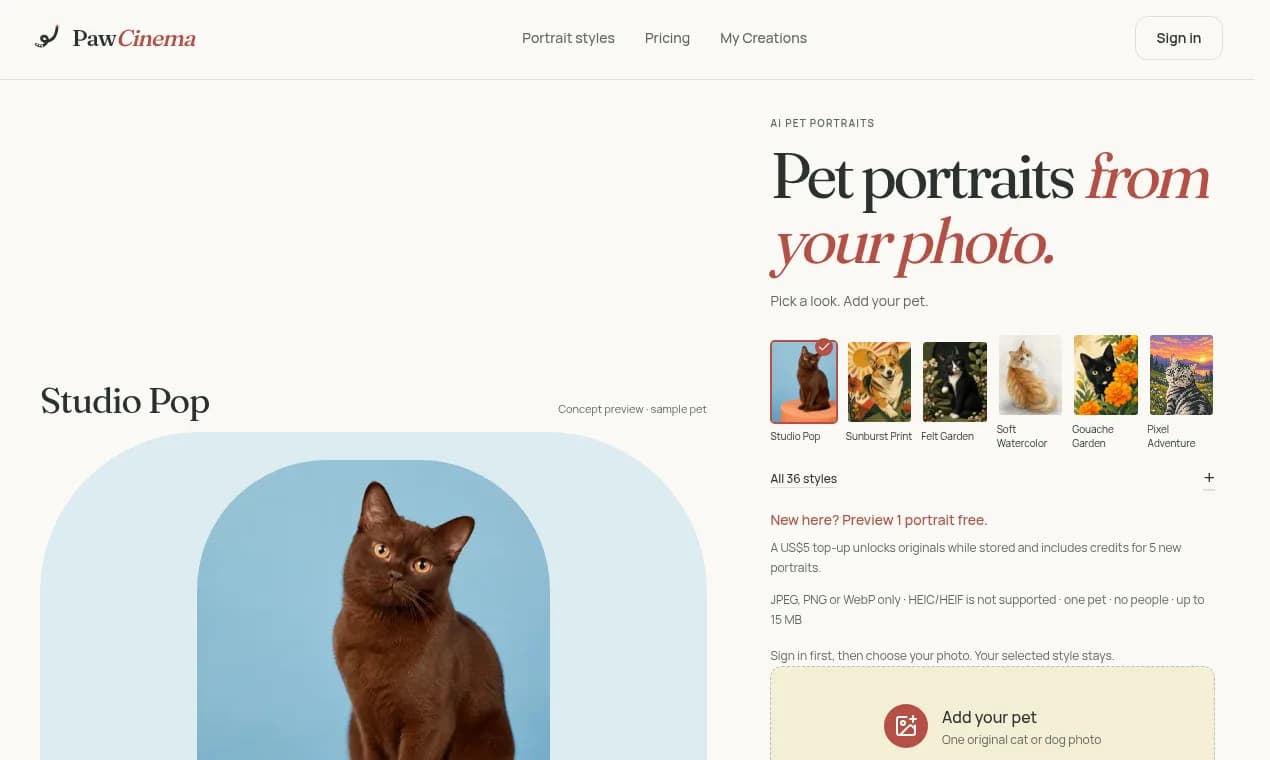 PawCinema Screenshot