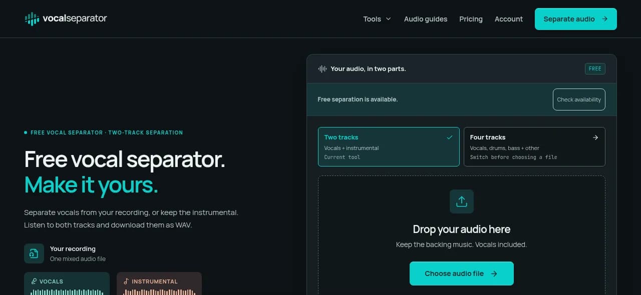 Vocal Separator Screenshot