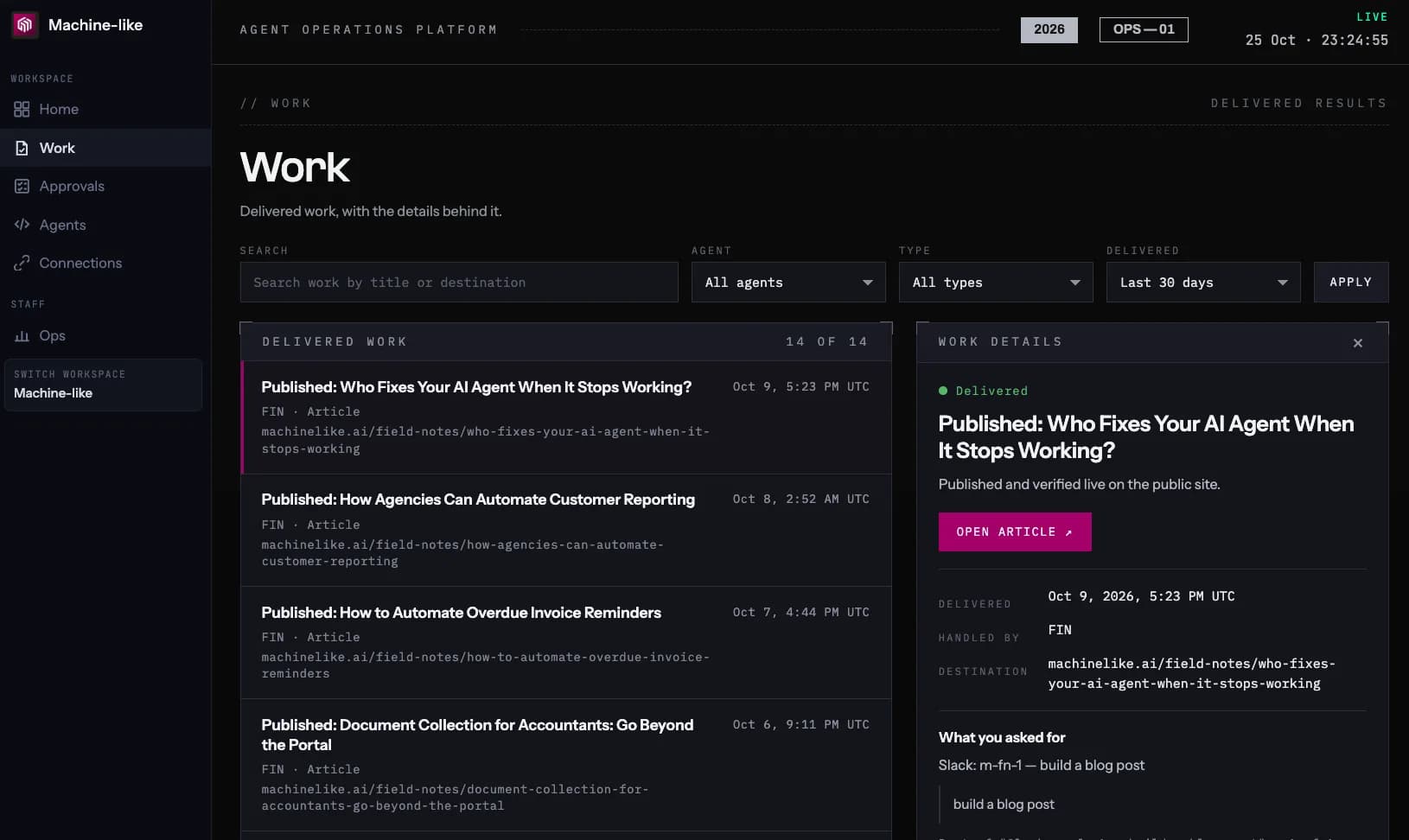 Machine-like Screenshot