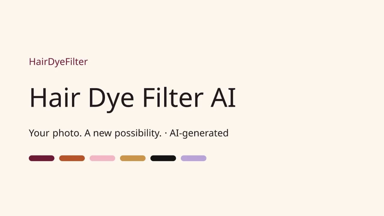 HairDyeFilter Screenshot