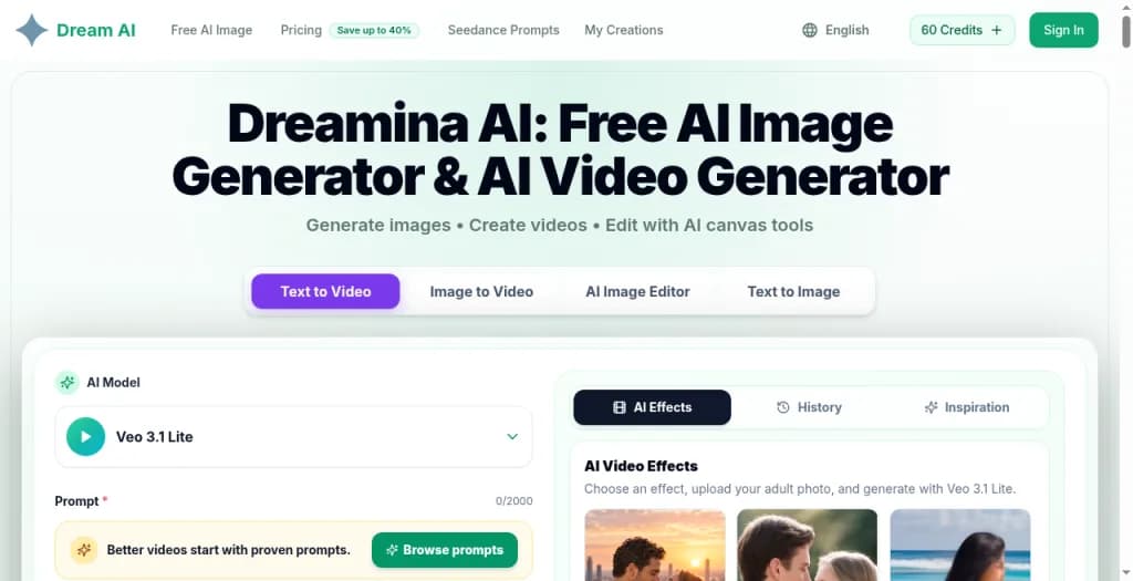 Dreamina AI Screenshot