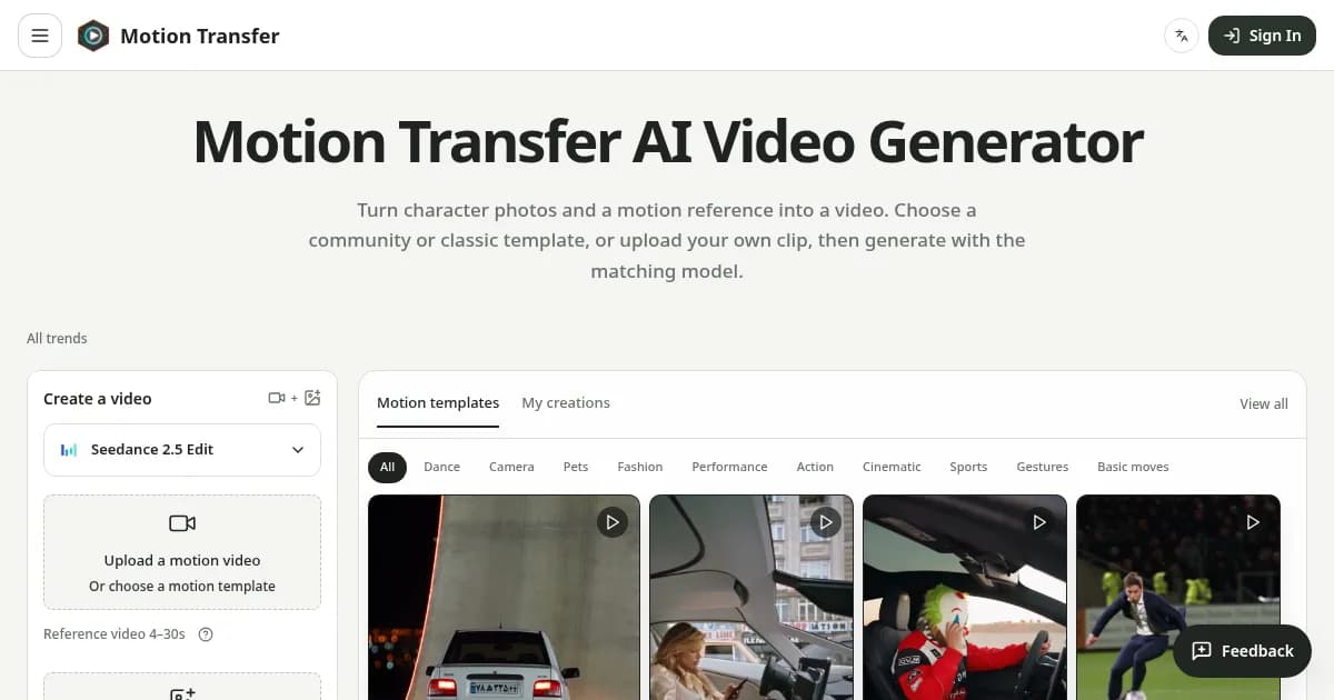 Motion Transfer
