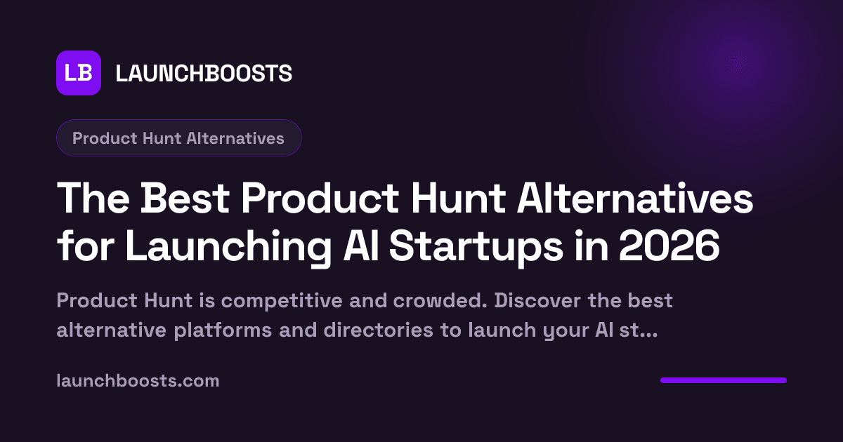 The Best Product Hunt Alternatives for Launching AI Startups in 2026 — LaunchBoosts