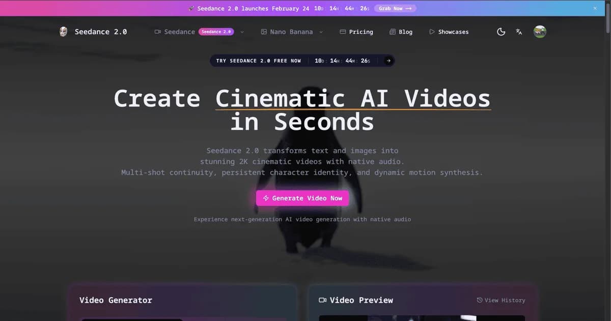 Seedance 2.0 Screenshot
