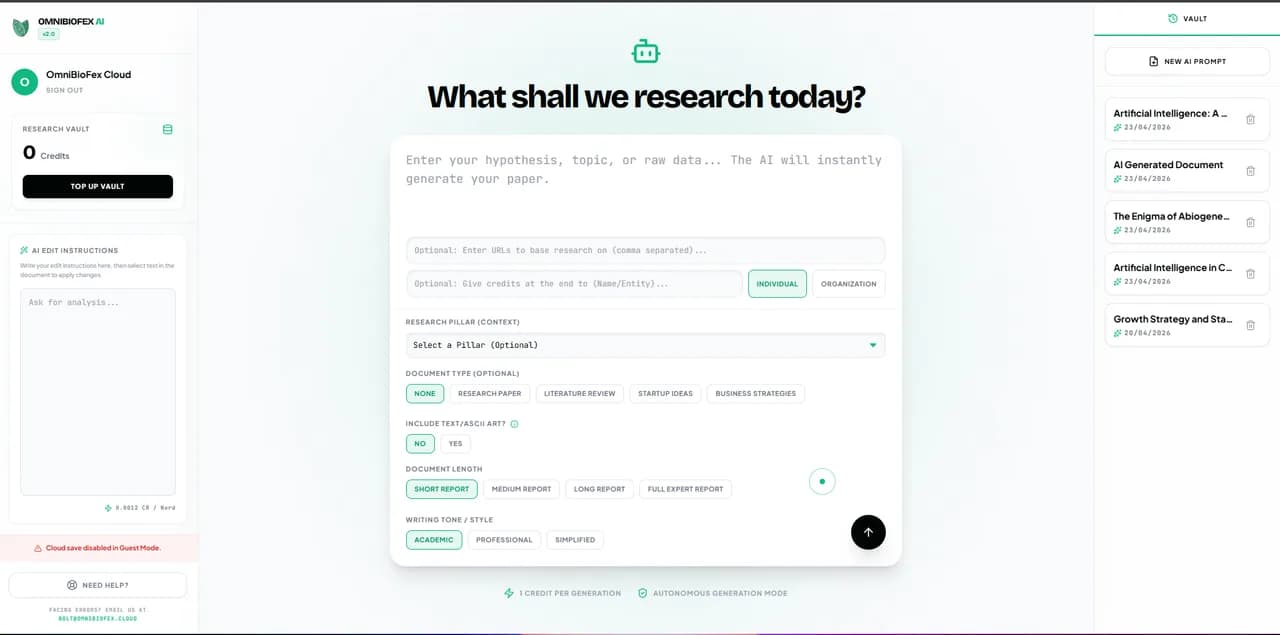 OMNIBIOFEX AI