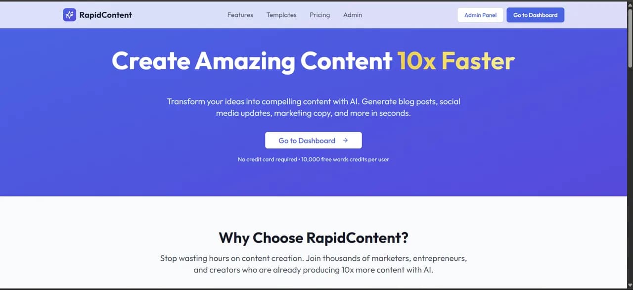 Rapid Content AI