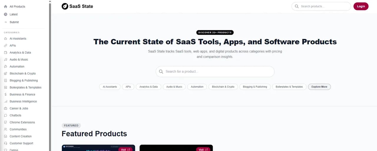 SaaS State Screenshot