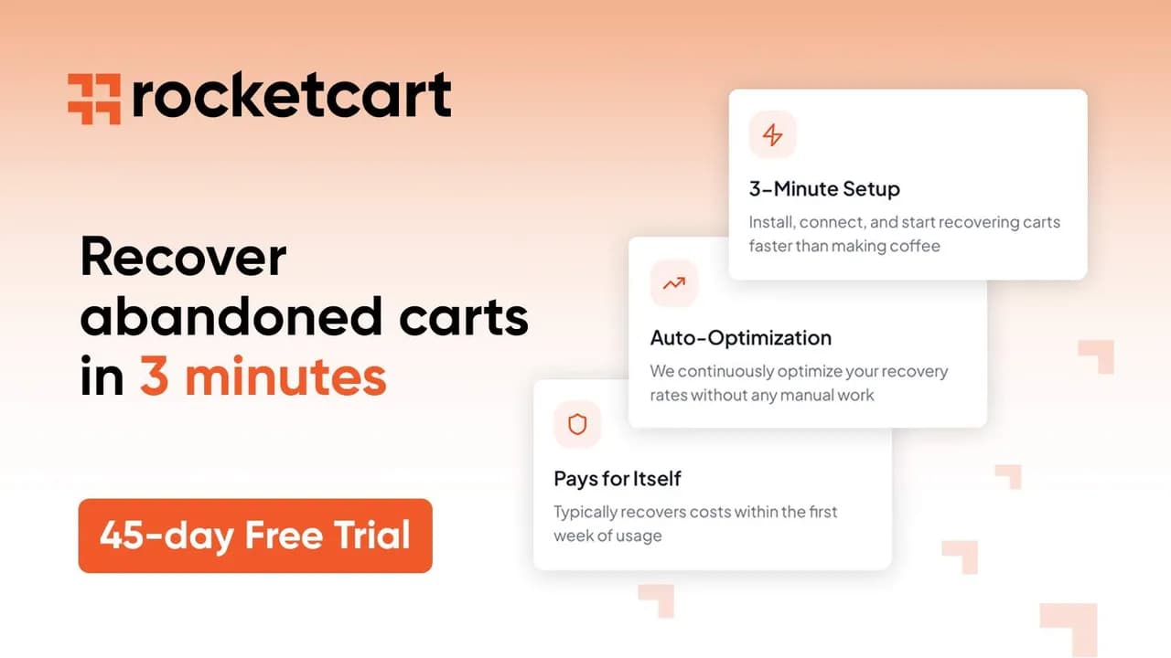 RocketCart - Abandoned Cart Recovery